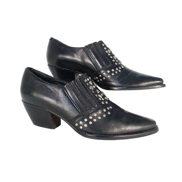 GEORGES MARCIANO (GUESS) Studded Heeled Booties Women's 6.5 B - Picture 4 of 9